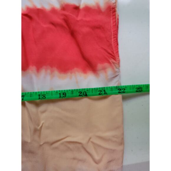 Ombre Peasant Top Summer Beachy Boho Hippie Tie Dye‎ Lightweight Groovy Size M - Picture 4 of 5